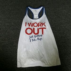 funny work out tank